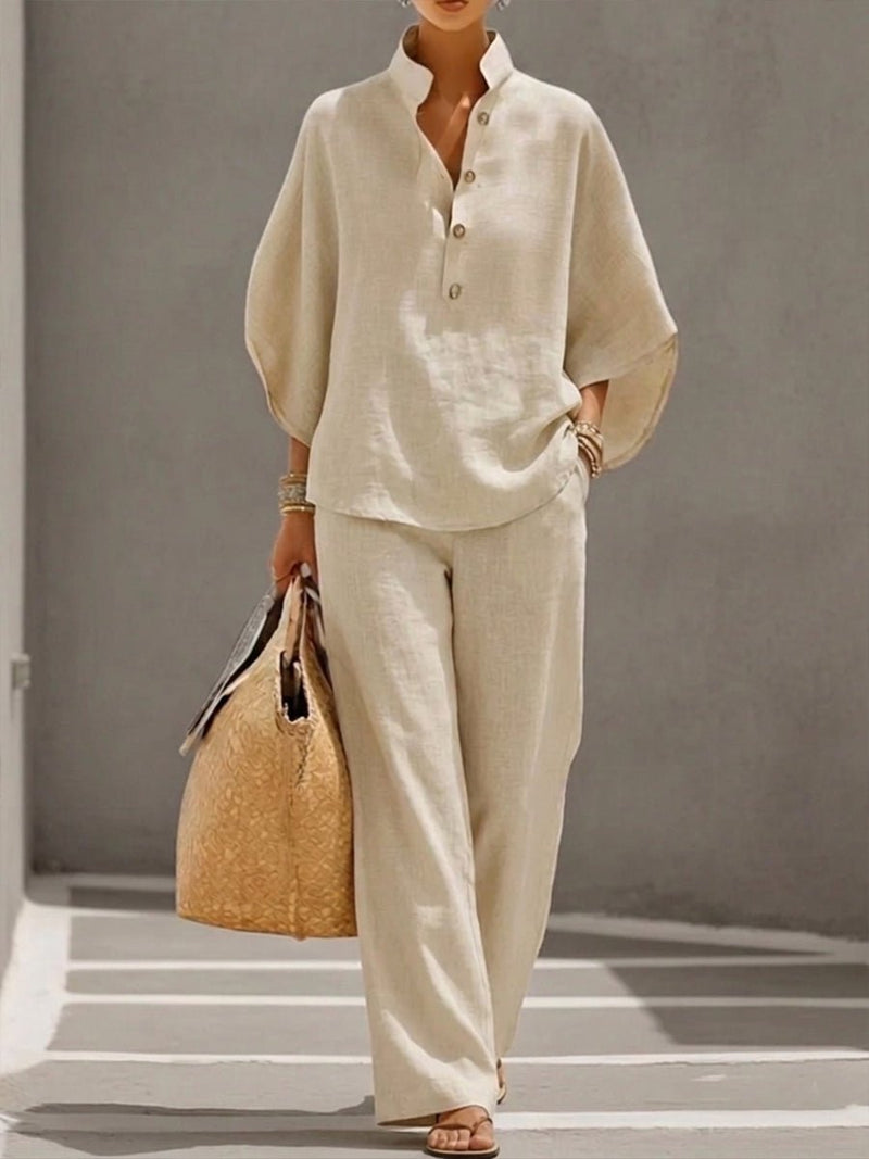 Adelina two piece batwing sleeve set