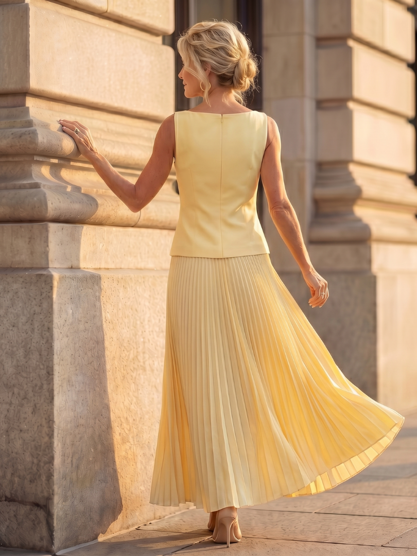 Angelina two piece bodice and pleated skirt set – image 4