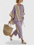 Liora two piece linen mix oversized set