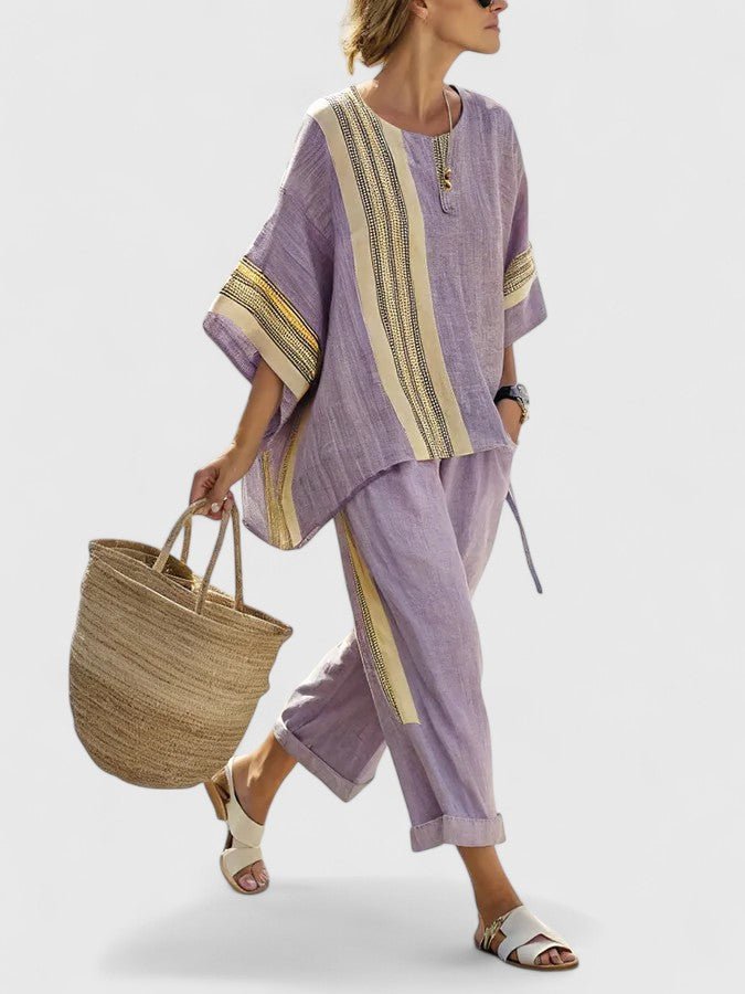Liora two piece linen mix oversized set