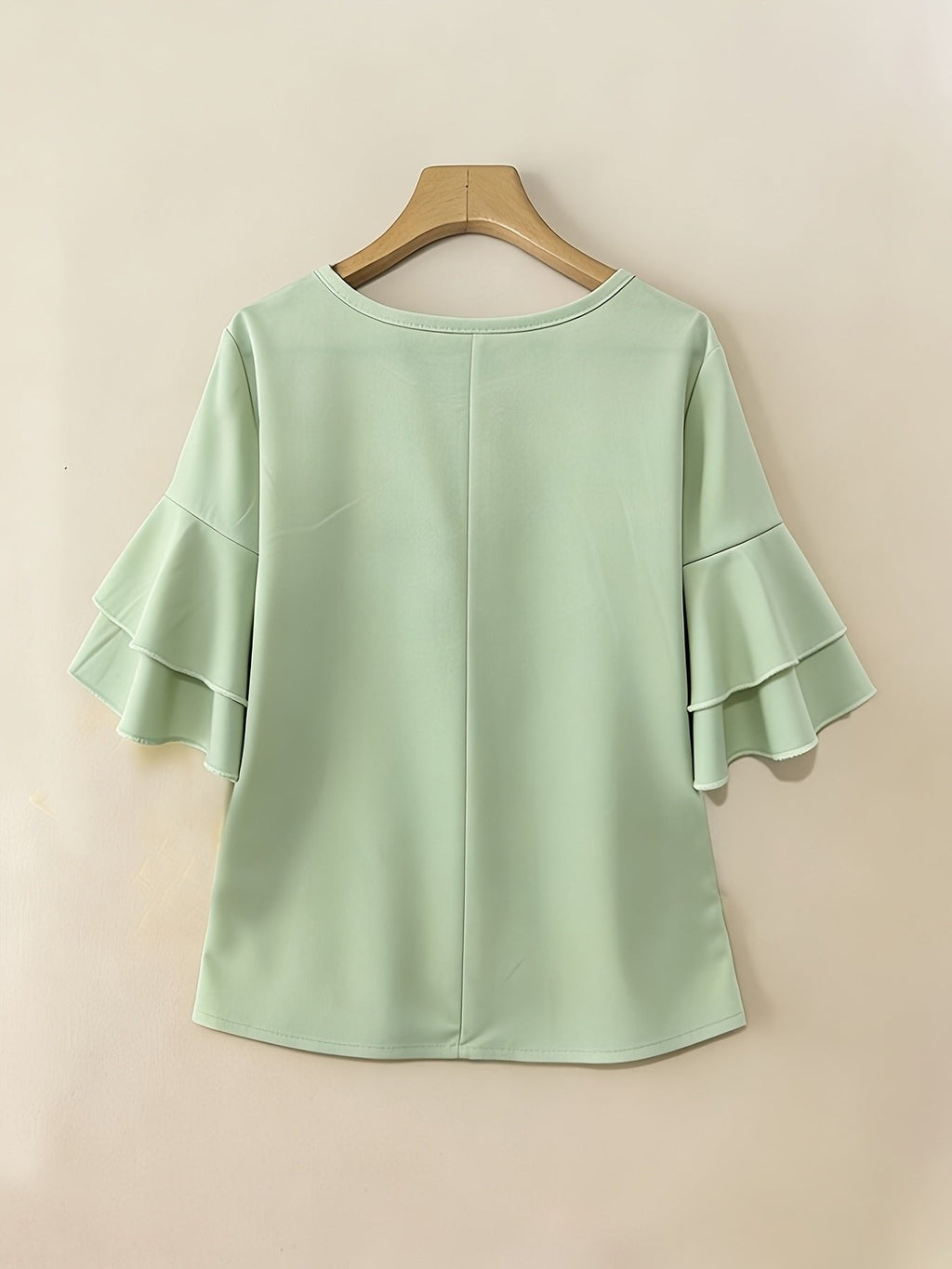 Celina flared sleeve pleated blouse – image 11