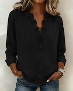 Amelie ruffled v neck blouse – image 5