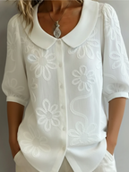 Bailey embroidered floral blouse – image 3