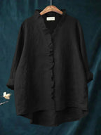 Diana ruffle v neck blouse – image 6