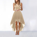 Leena asymmetric evening dress