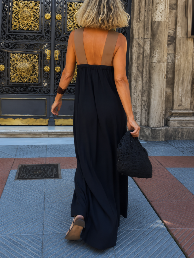 Romane two tone maxi dress – image 11