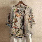 Adalyn retro print blouse – image 11