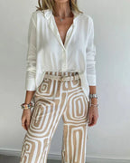 Mariana two piece printed wide leg set – image 6