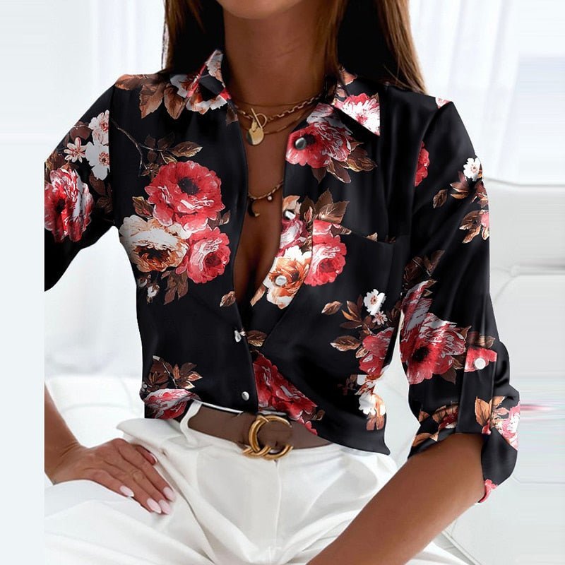 Jessie collared printed blouse – image 5
