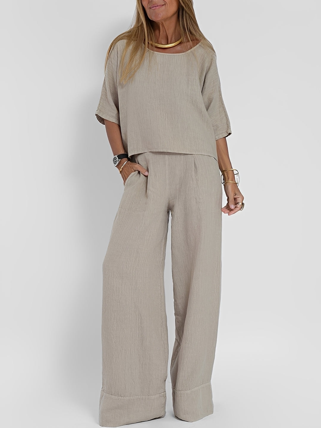Leona two piece relaxed co-ord set