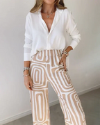 Mariana two piece printed wide leg set – image 5