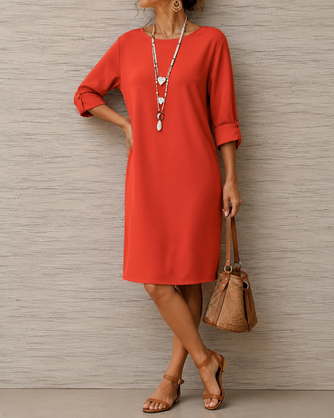 Amelie airy midi dress