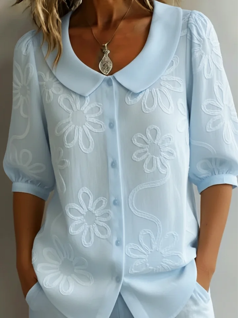 Bailey embroidered floral blouse – image 4