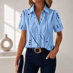 Freya abstract print blouse
