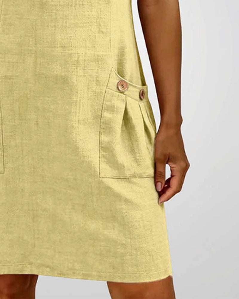 Noor midi dress with zip pockets – image 20