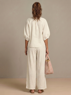Helena two piece zip front wide leg set – image 16