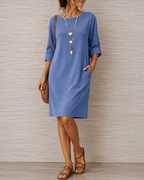 Amelie airy midi dress