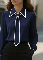 Aveline contrast tie blouse – image 5