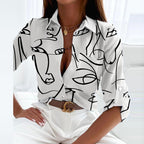 Jessie collared printed blouse – image 10