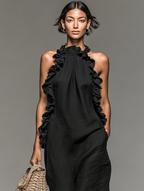 Leonie ruffled maxi dress – image 7