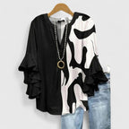 Caroline ruffle sleeve floral blouse – image 5