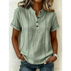 Emery striped short sleeve blouse