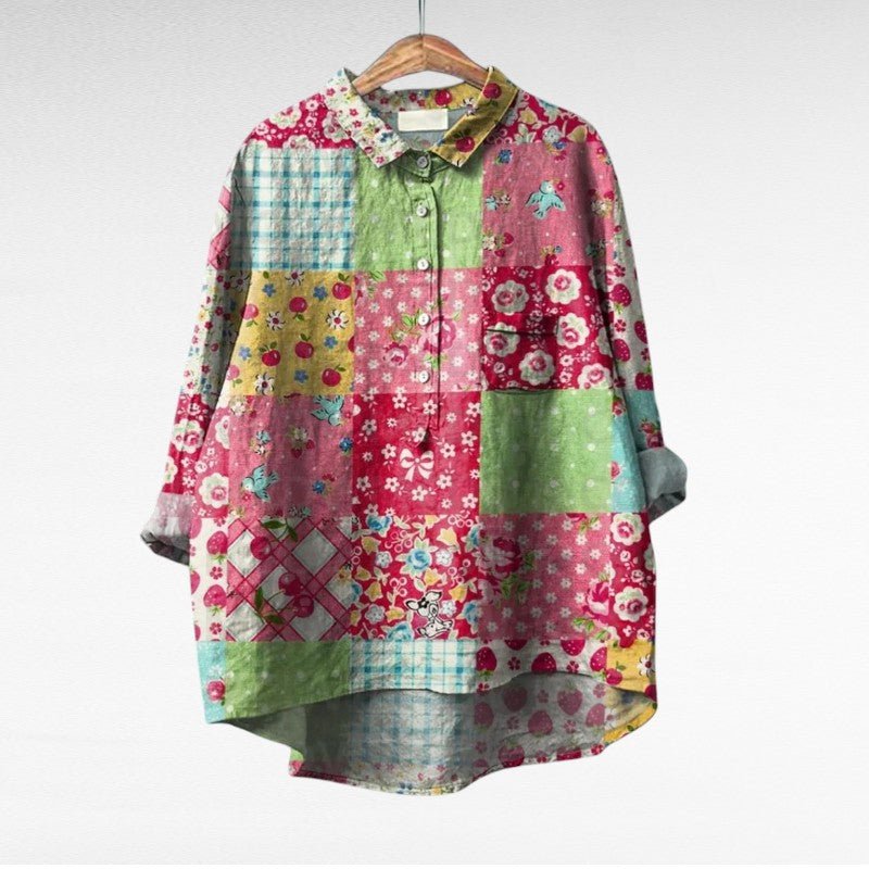 Catalina printed long sleeve blouse – image 10