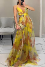 Davina A line maxi dress
