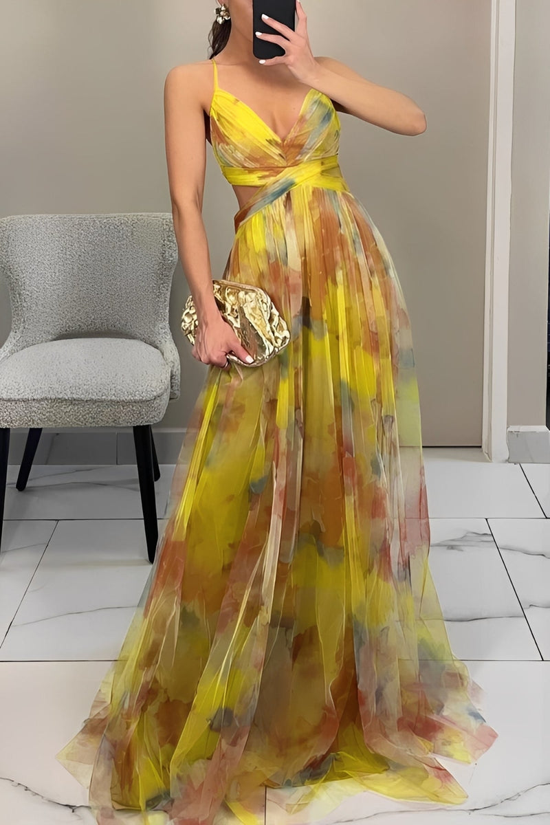 Davina A line maxi dress