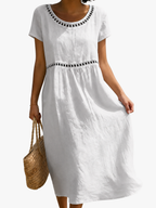Ilaria embroidered midi dress