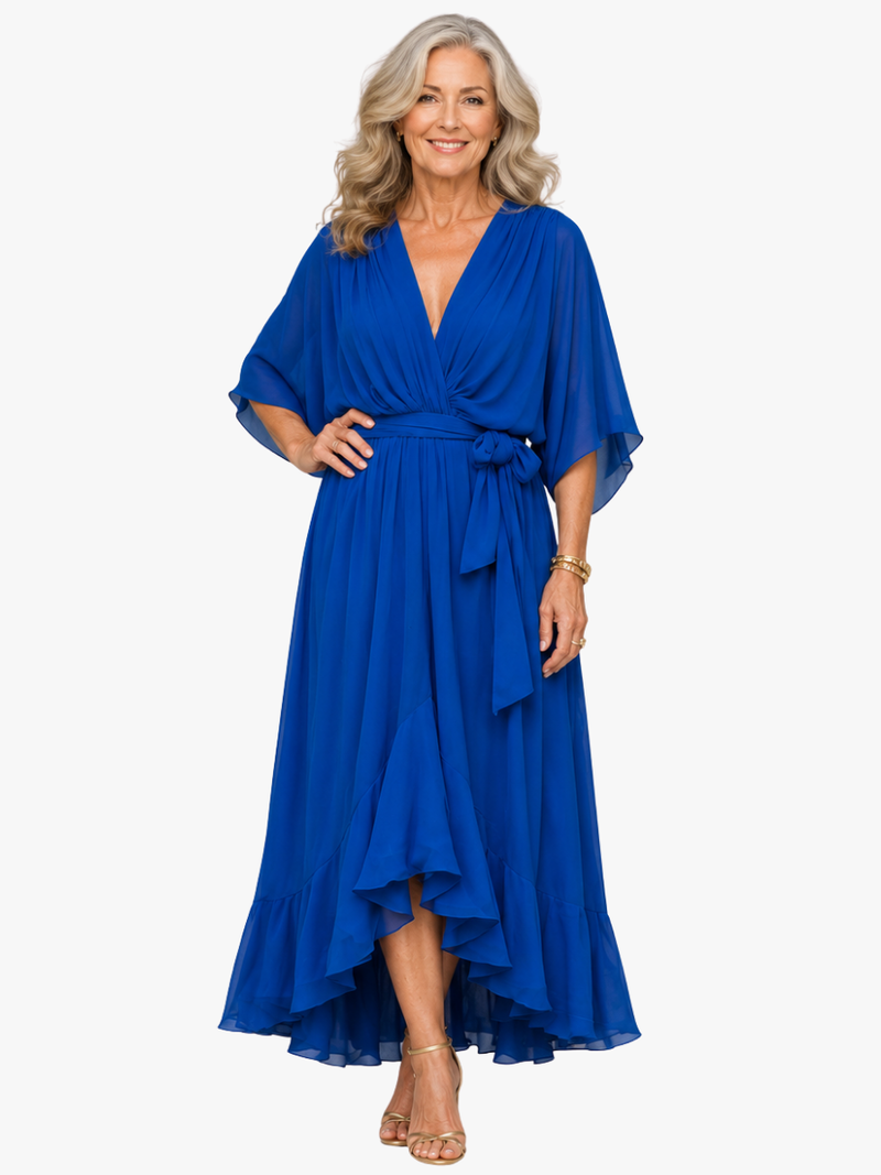 Giselle draped maxi dress