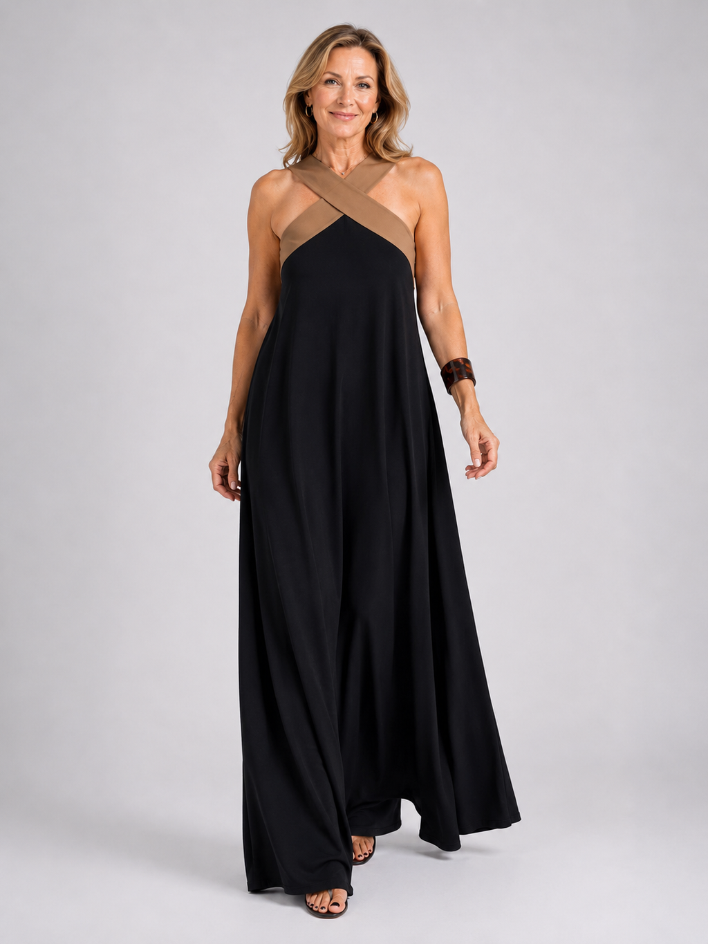 Romane two tone maxi dress – image 12