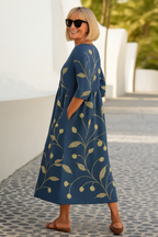 Bettina botanical flowing midi dress
