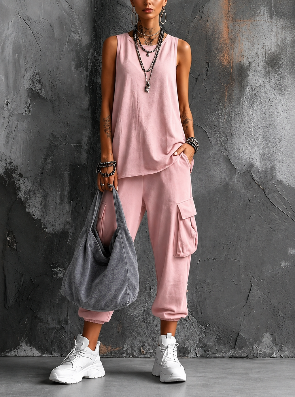 Nadine two piece fluid wide leg set