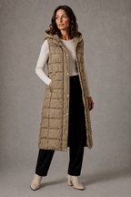 Carys | Graceful Longline Padded Gilet