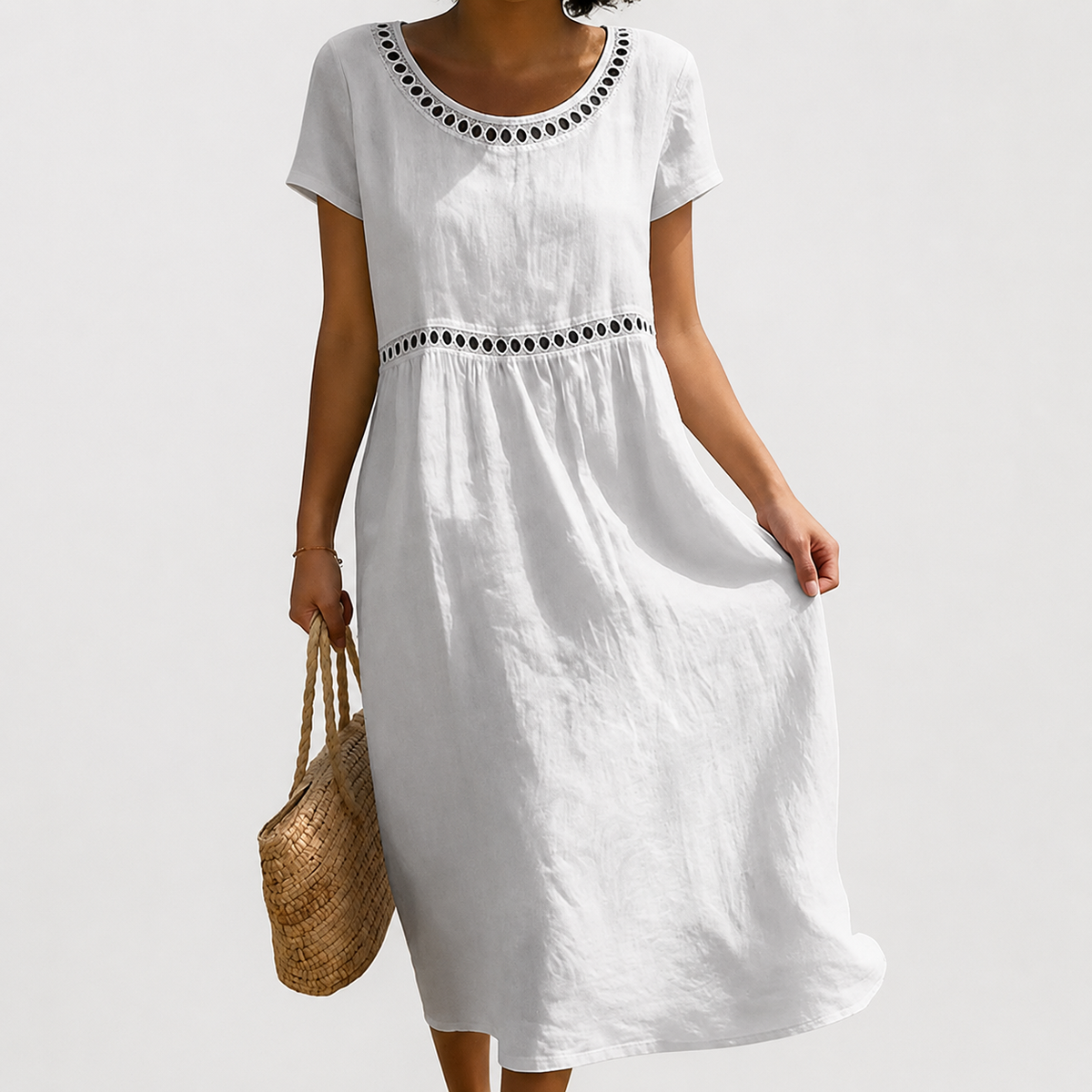 Ilaria embroidered midi dress – image 8