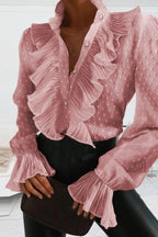 Coco ruffle front blouse