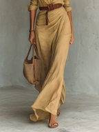 Xanthe linen shirt maxi dress – image 3