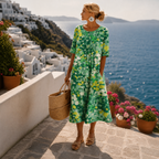 Talia floral summer midi dress with pockets – image 2