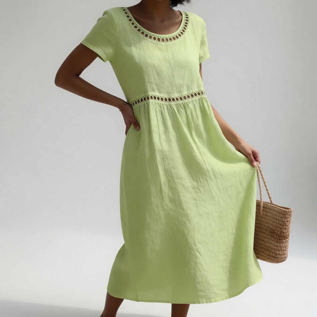 Ilaria embroidered midi dress – image 4