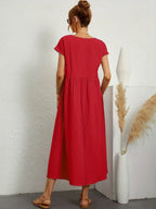 Camille pleated midi dress – image 28