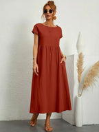 Camille pleated midi dress – image 11