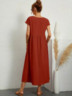 Camille pleated midi dress – image 32