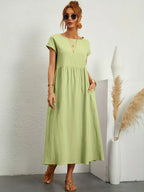Camille pleated midi dress – image 6