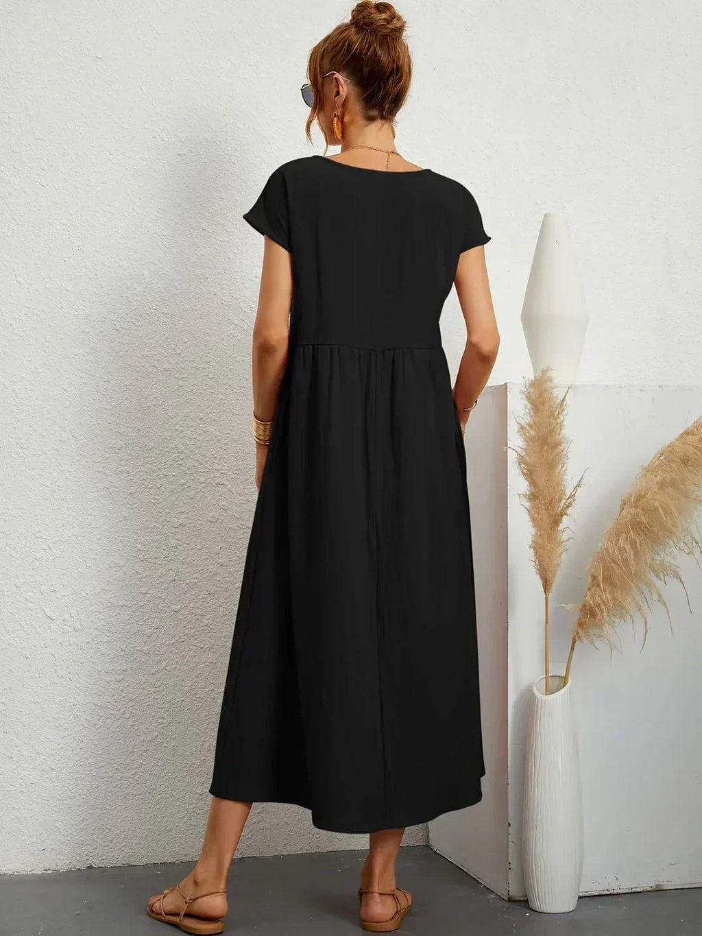 Camille pleated midi dress – image 18