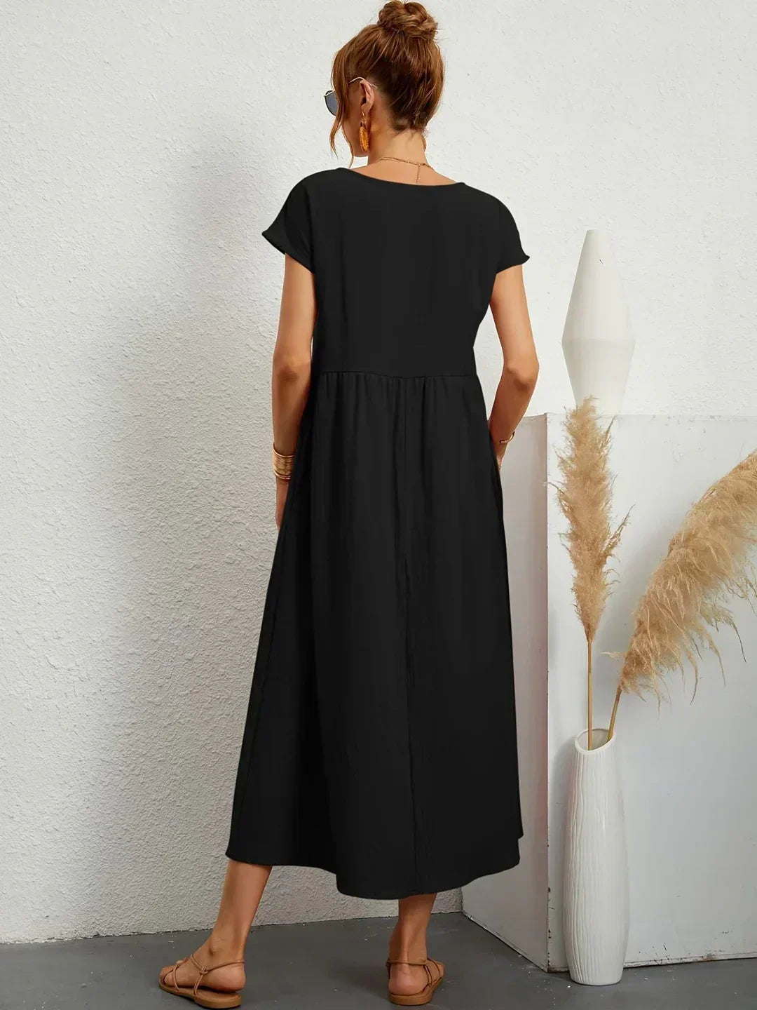 Camille pleated midi dress – image 18