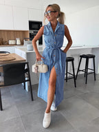 Noemie | Understated Denim Dress