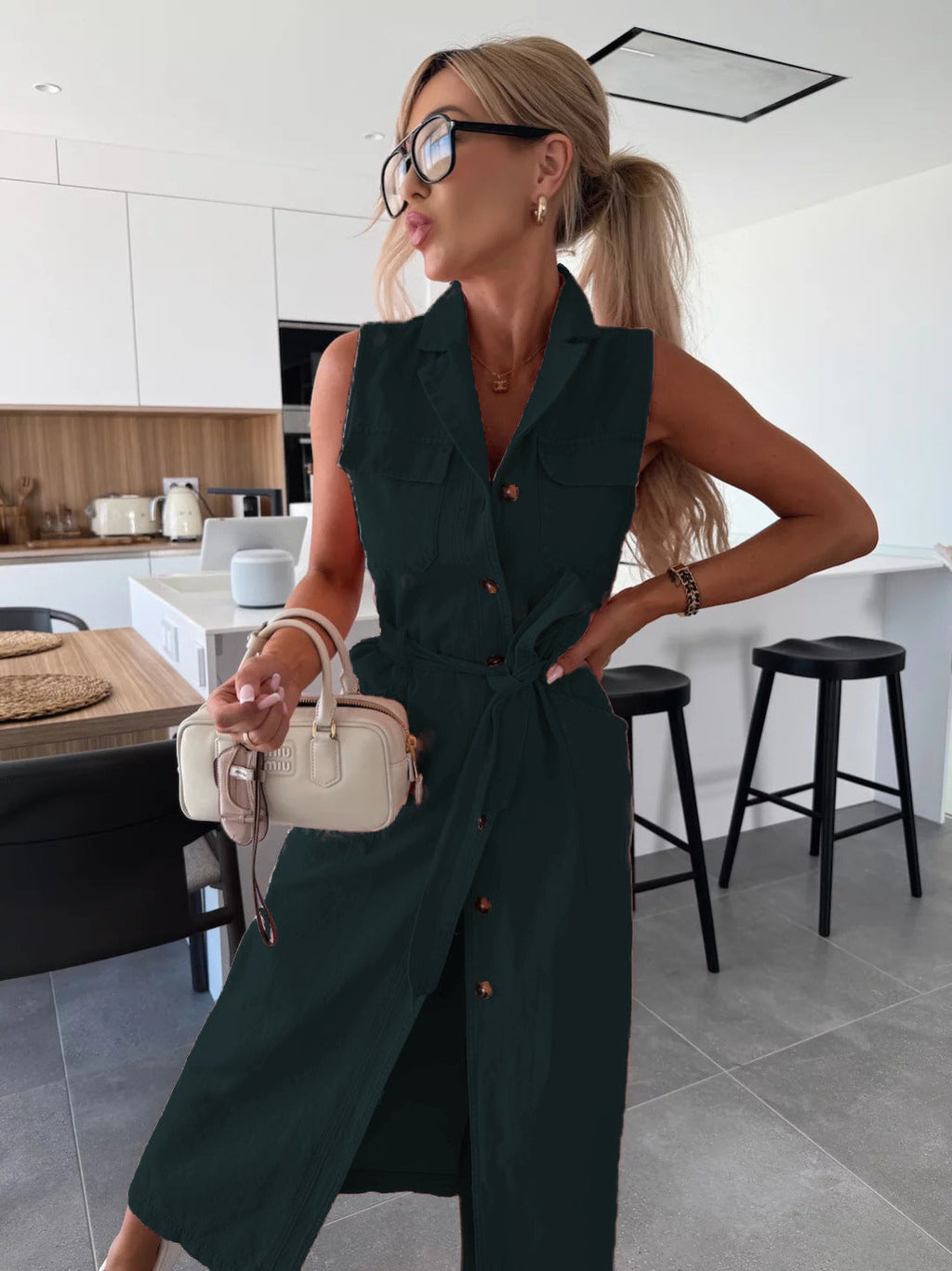 Noemie | Understated Denim Dress