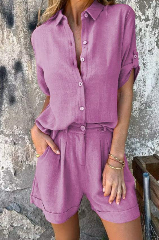 Manon two piece short linen set – image 6