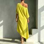 Beatrice asymmetric fluid maxi dress – image 7